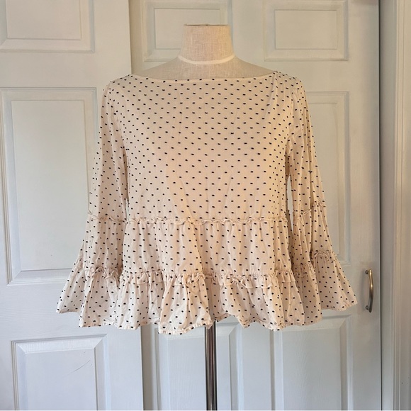Club Monaco Polka Dot Tiered Top - Picture 3 of 8